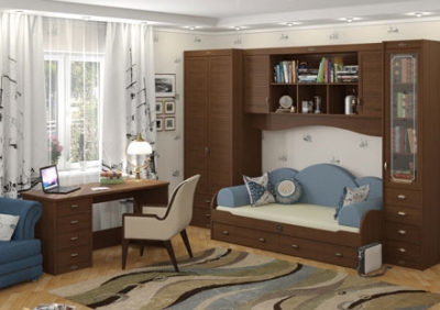 Детская мебель, двухъярусные кровати «Морской мотив»